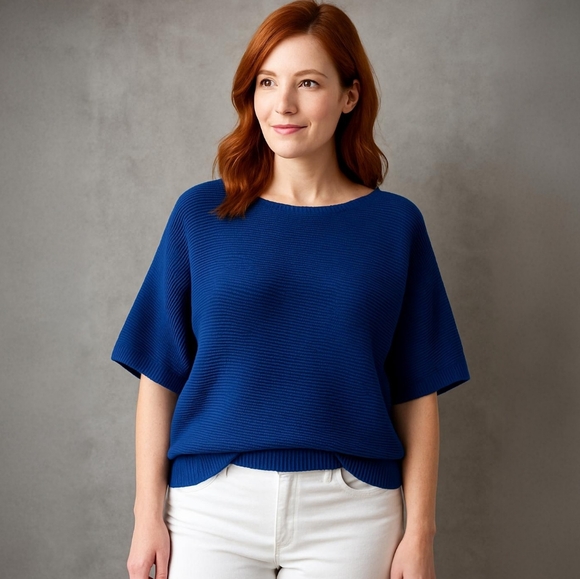 Chaus Sweaters - Chaus Knit Pullover Sweater with Seamless Shoulder